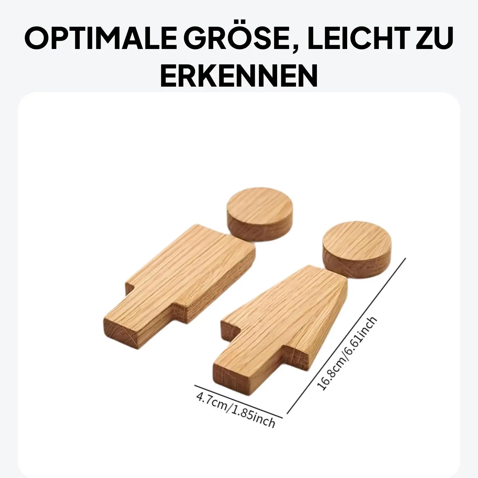 Letrero decorativo de madera para la puerta del baño - imagen 5