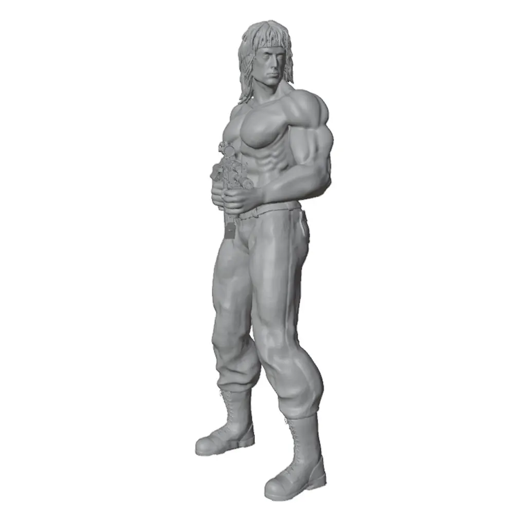 Detalle de figura de resina para juegos de rol coleccionables
