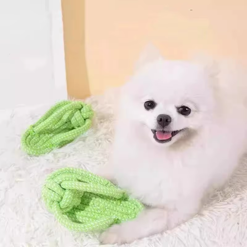 Juguete interactivo de cuerda para ejercicio y diversión canina