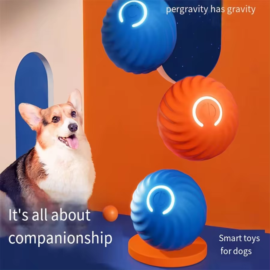 Pelota interactiva automática para perros y gatos – Juguete electrónico con USB - imagen 5