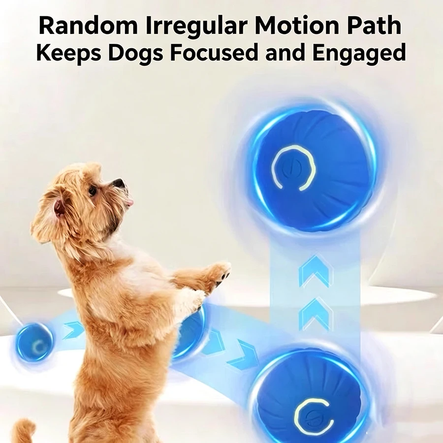 Pelota interactiva para perros – Juguete automático recargable por USB - imagen 3