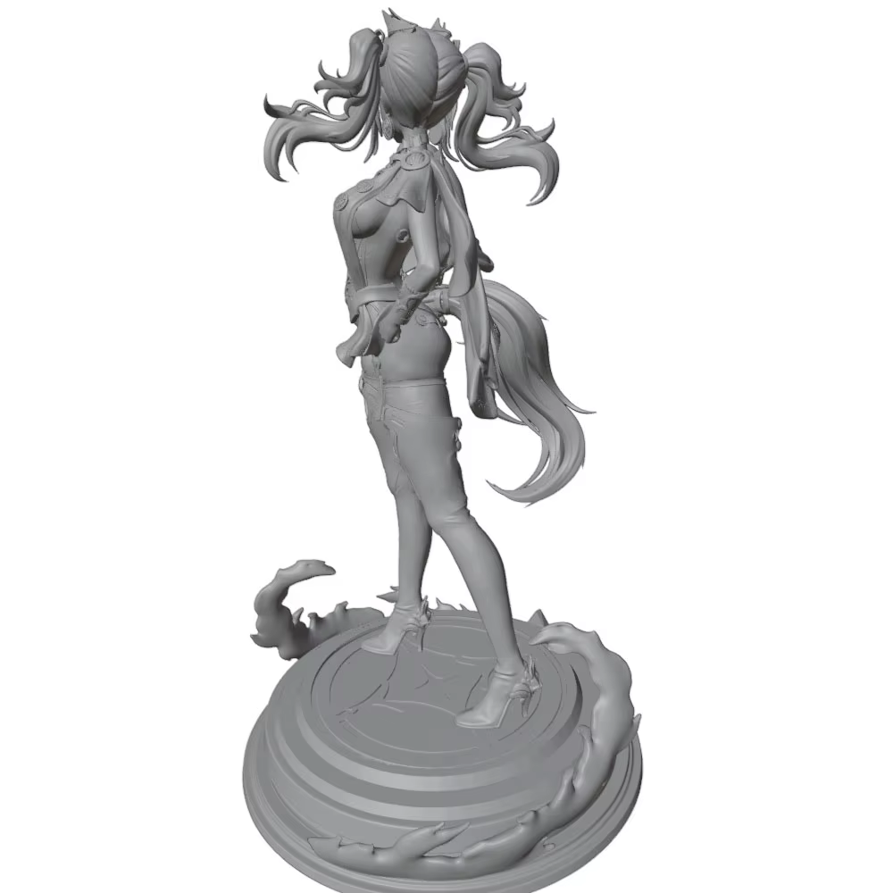 Figura coleccionable GK impresa en 3D de anime, gris, DIY sin montar - imagen 4