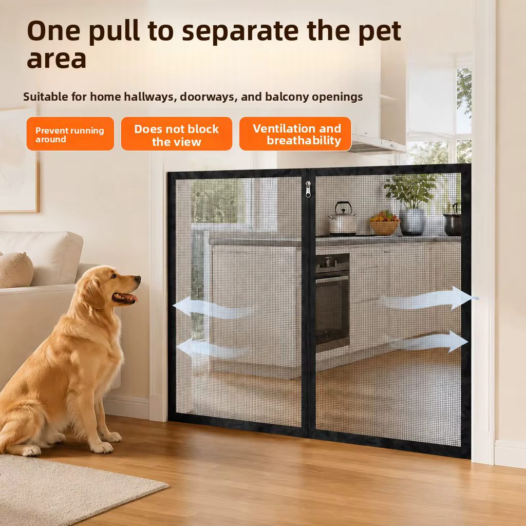 Barrera para gatos y cachorros sin taladro – Puerta antiescape - imagen 4