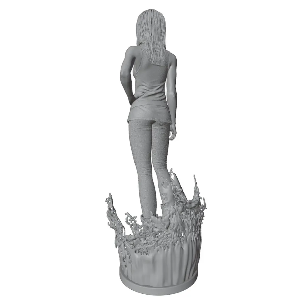 Figura de resina chica escala 1/24 – Kit miniatura DIY sin ensamblar - imagen 3