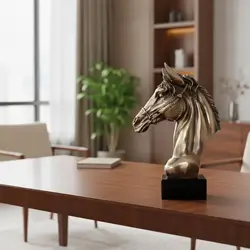 Estatua de Caballo en Bronce Fundido en Frío – Adorno Decorativo para Hogar