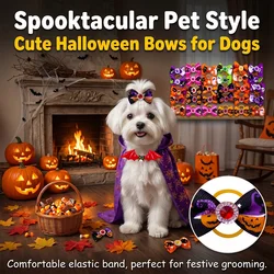 Lazos para el pelo de perro con bandas elásticas – accesorios Halloween