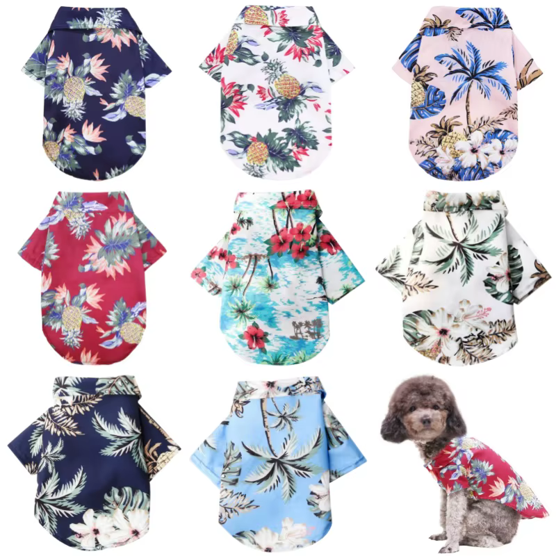 Camisa Hawaiana de Verano para Perro y Gato – Ropa de Playa - imagen 4