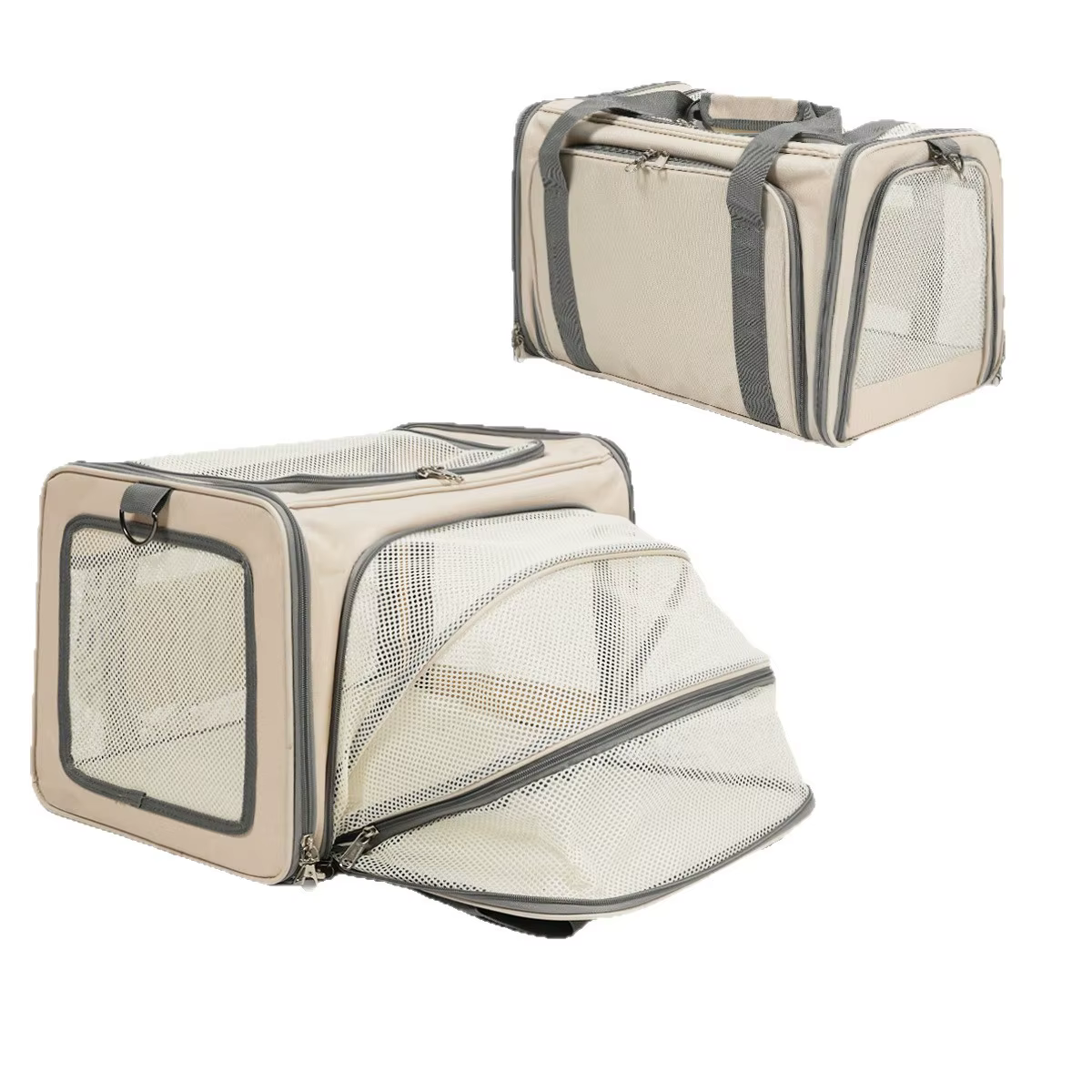 Bolsa de transporte transpirable para gatos y perros, bandolera - imagen 4