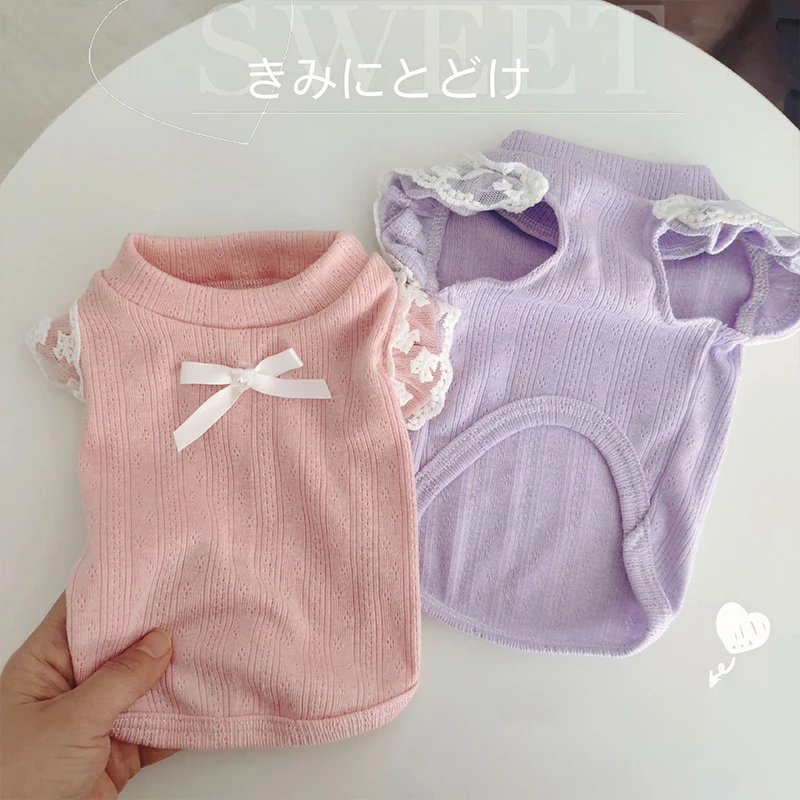Camiseta encaje transpirable para perro pequeño – Ropa verano - imagen 4