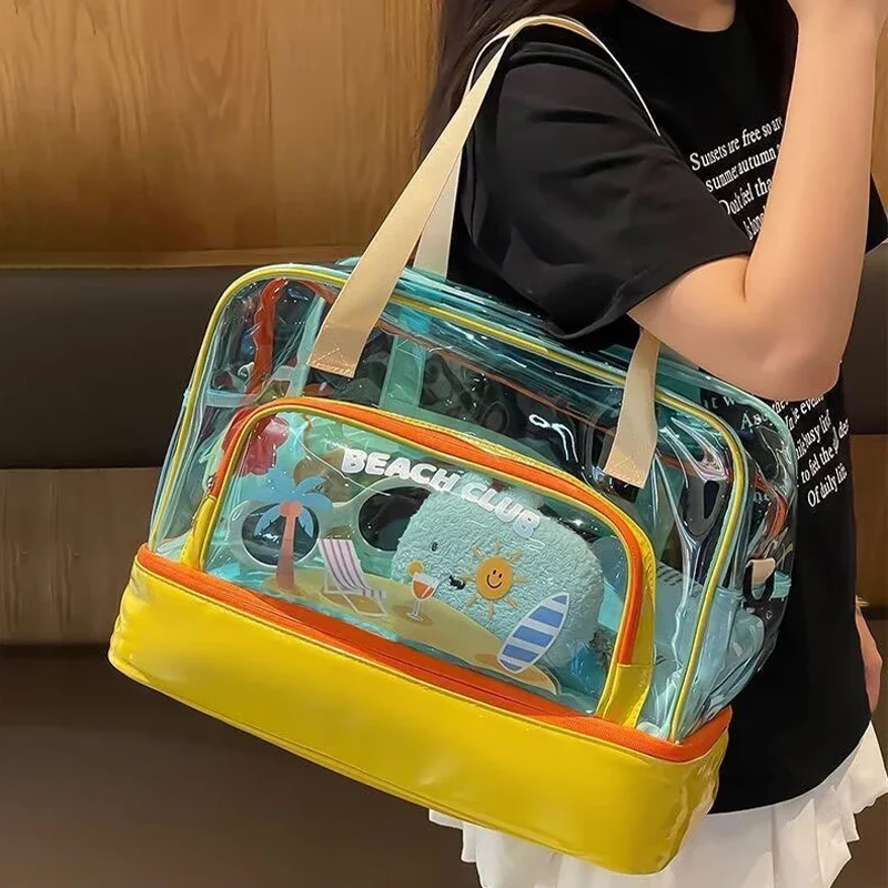 Bolsa de aseo impermeable y transparente de PVC para viajes - imagen 4