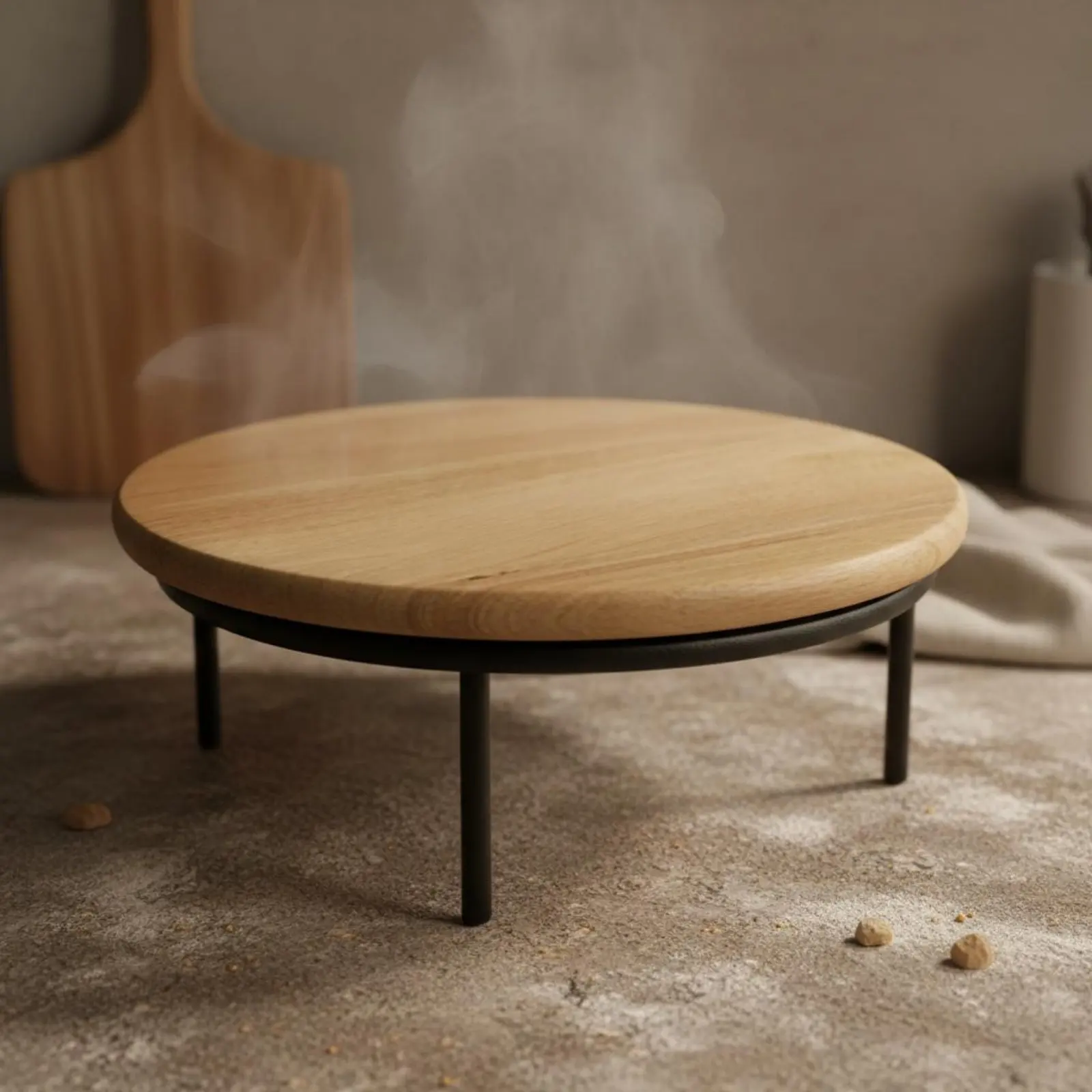 Soporte para tartas y postres retro con base de hierro y plato para servir - imagen 5