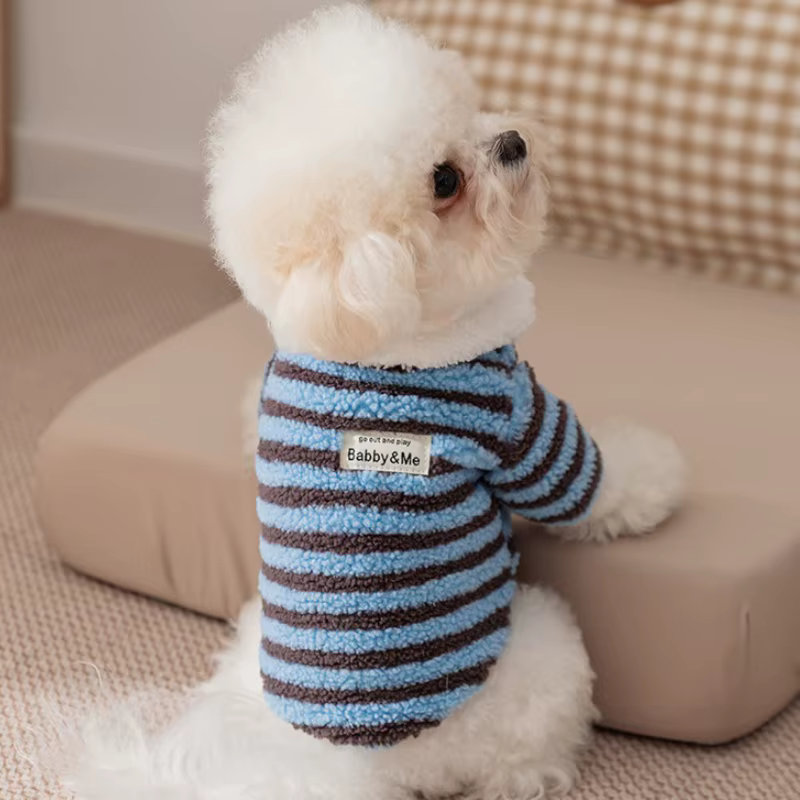 Sudadera de felpa para perros y gatos – Bichón y cachorros - imagen 2