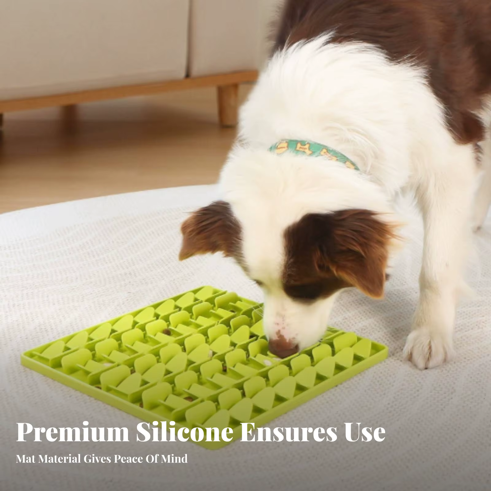 Alfombrilla de alimentación lenta antideslizante para gatos y perros - imagen 2