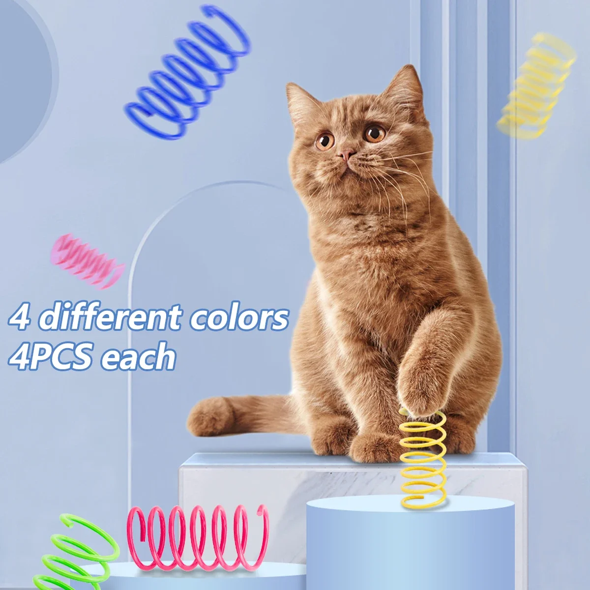 Juguete resorte en espiral para gatos