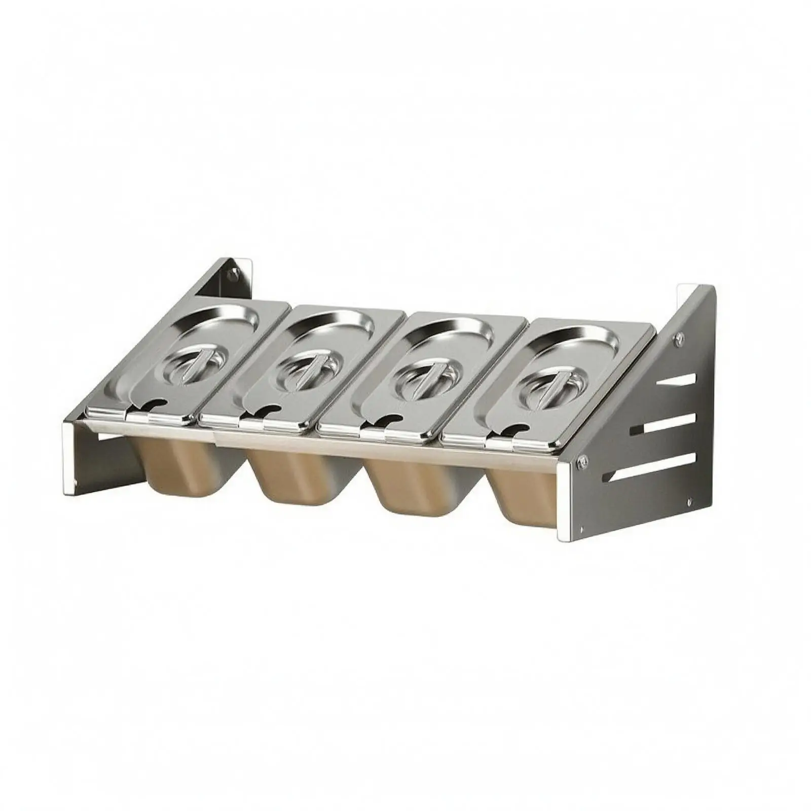 Estante condimentos acero inoxidable para encimera – Organizador pared - imagen 3