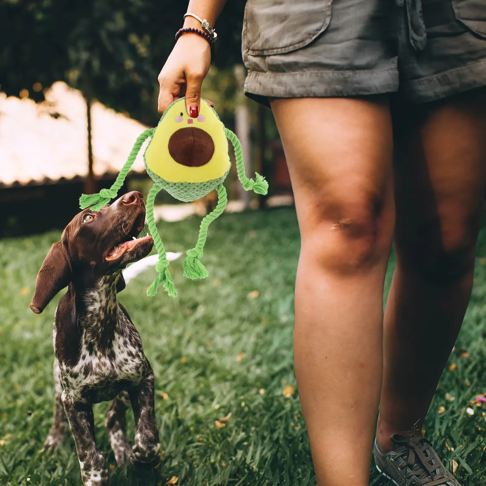 Juguete chirriante masticable para perros: pulpo con peluche - imagen 3