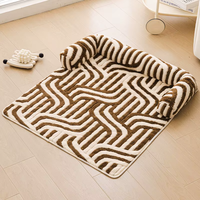 Cama para perros y gatos estilo sofá con base antideslizante acolchada - imagen 2