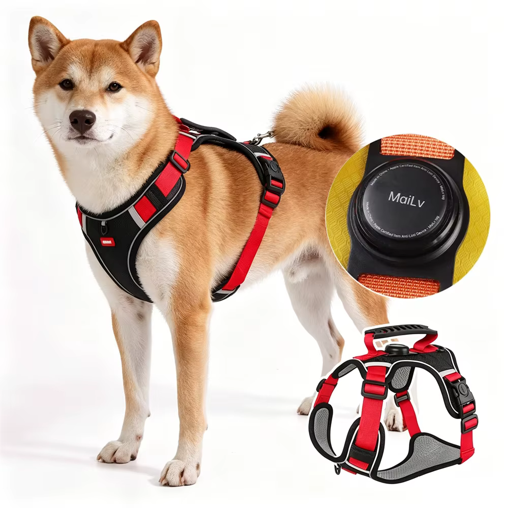 Arnés antipérdida para perros con agarre resistente y Shiba, Golden - imagen 3