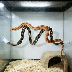 Juguete colgante para reptiles con ventosa y cuerda enredadera
