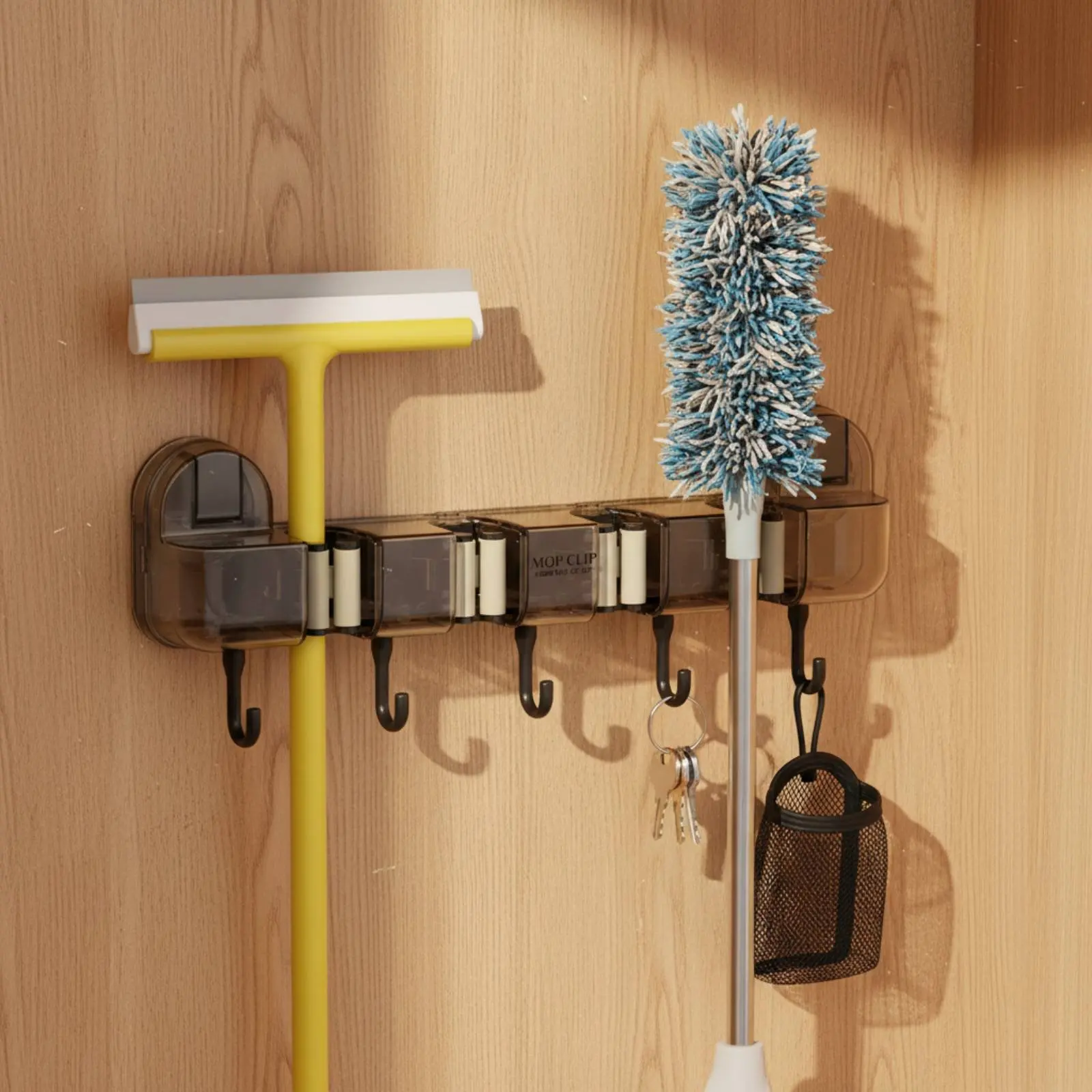 Soporte pared escobas adhesivo impermeable para gatos y perros - imagen 3
