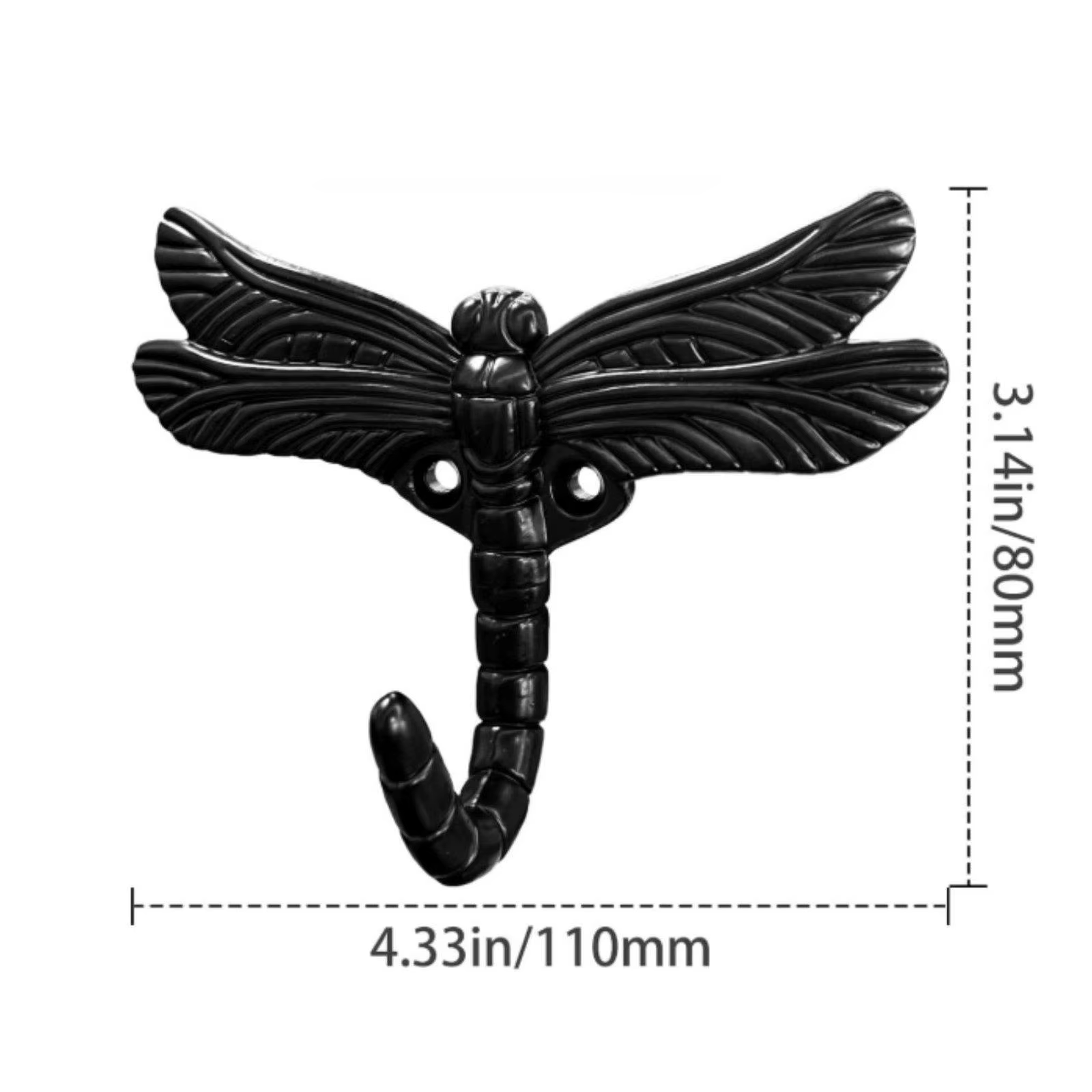 Gancho Decorativo Libélula para Pared – Perchero Metal para Ropa y Accesorios - imagen 4