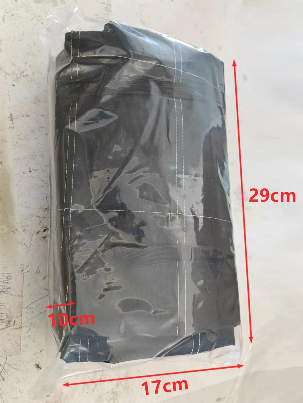 Funda protectora instalada en el asiento trasero