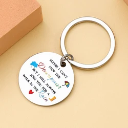 Llavero para mujer con frase de lluvia y unión, regalo original