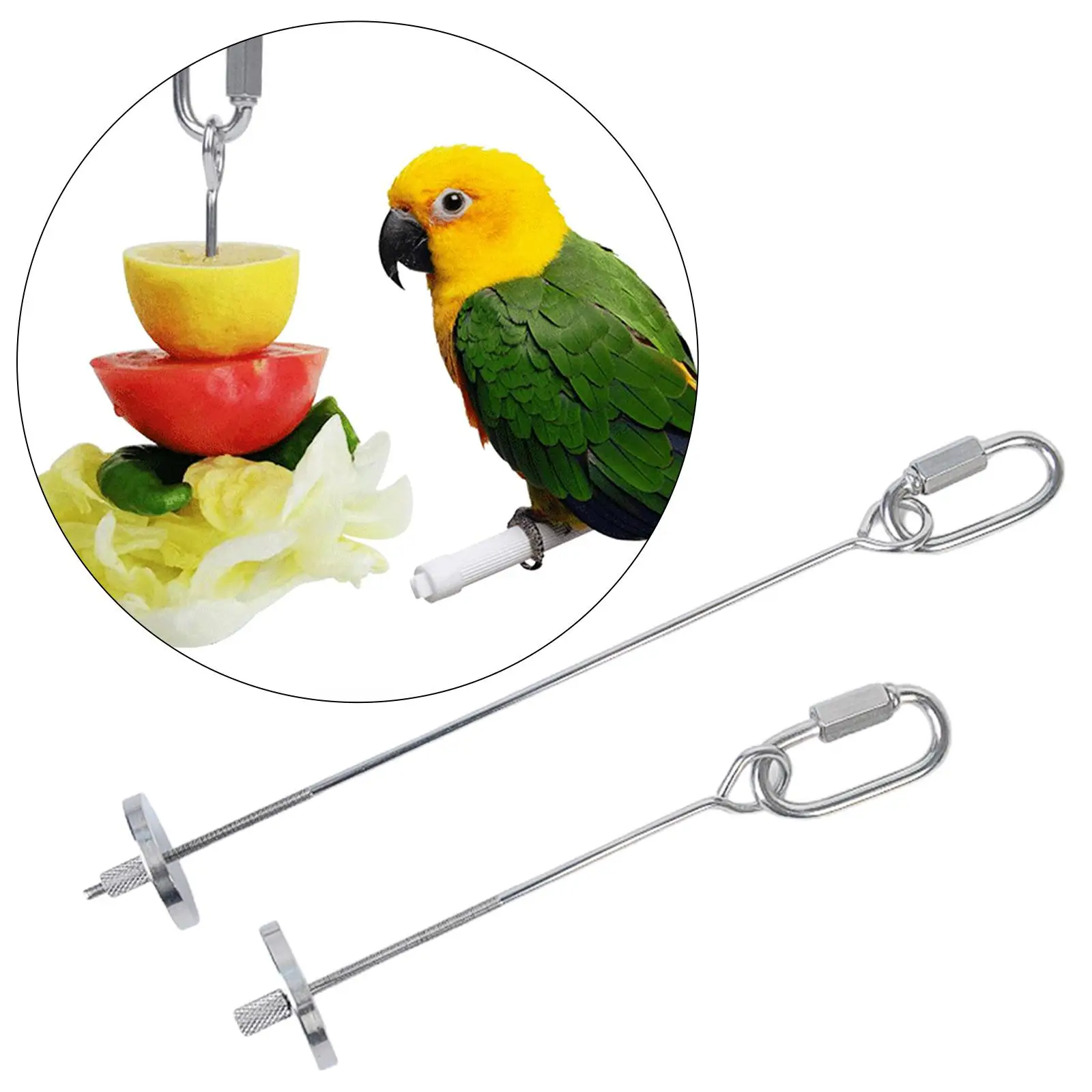 Soporte de acero inoxidable para pájaros