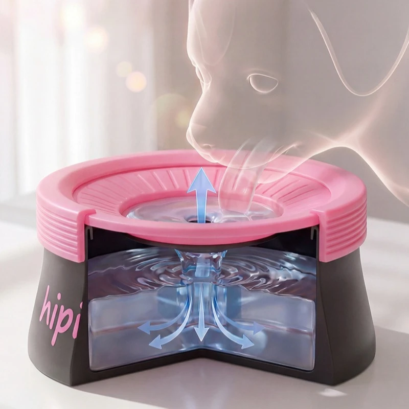 Bebedero automático flotante antiderrames para gatos y perros - imagen 3