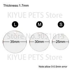Placas de Nombre para Gato y Perro en Acero Inoxidable – Personalización Láser