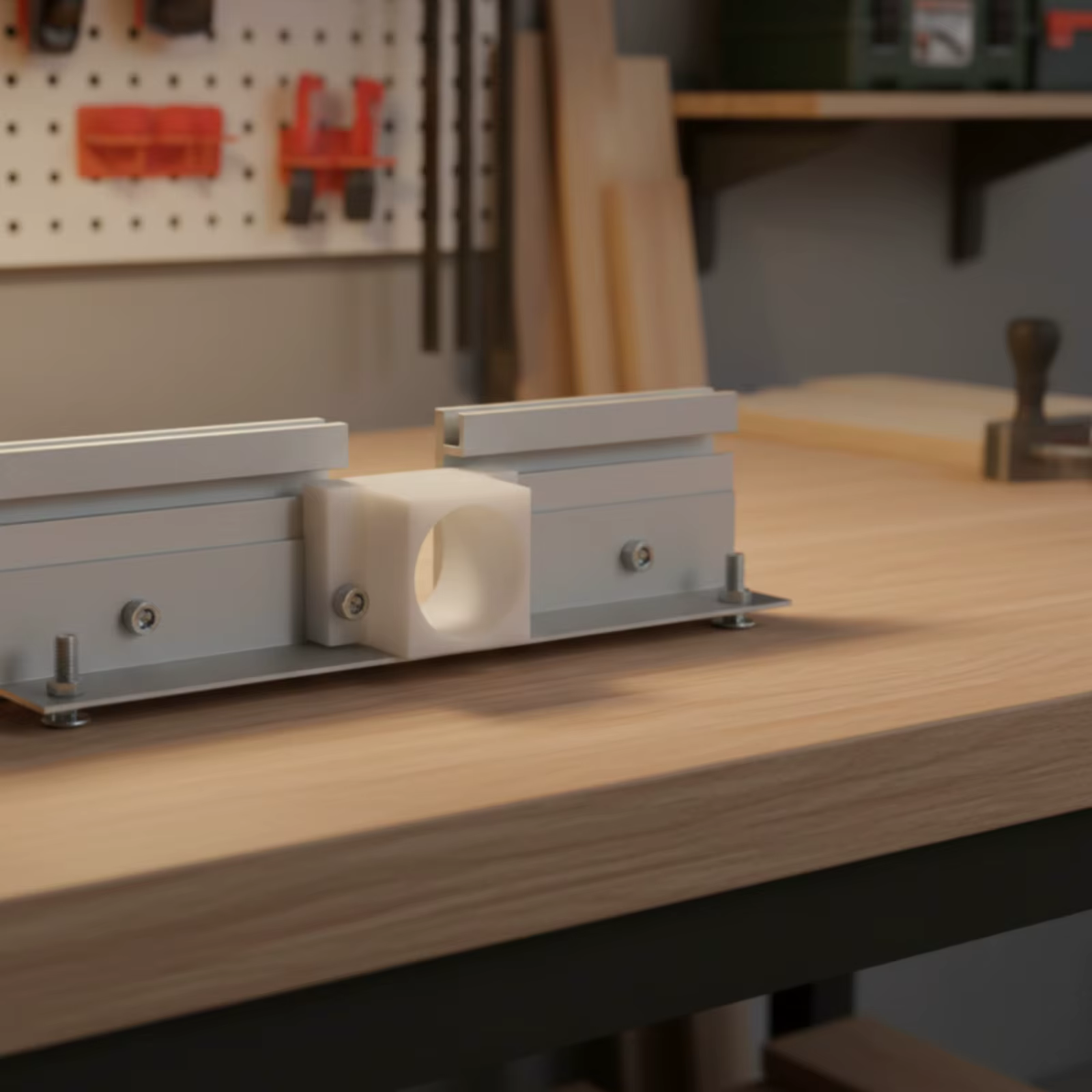 Placa base para mesa de fresora con escalas – Accesorio ajustable - imagen 4