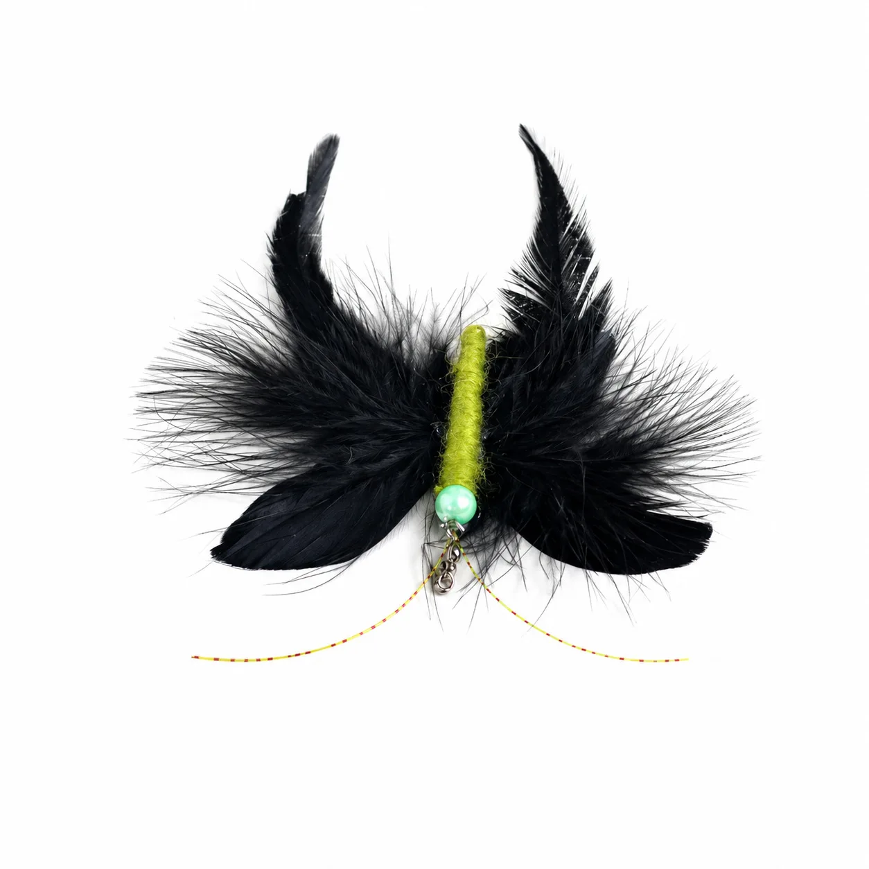 Pluma en movimiento sobre el suelo