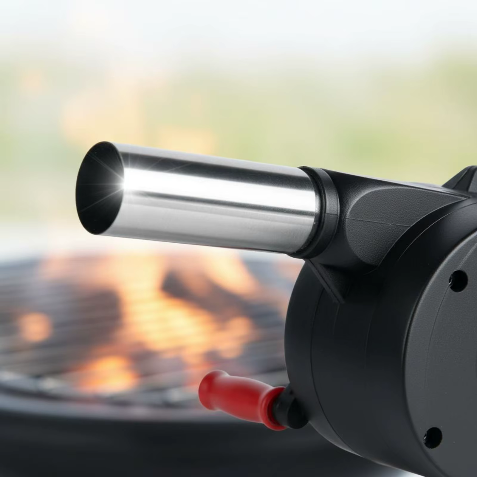 Ventilador manual de manivela para barbacoa – Enciende carbón rápido - imagen 2