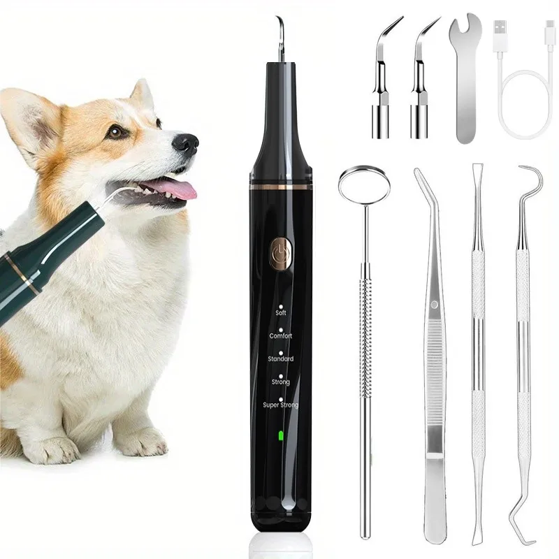 Vista del dispositivo para limpieza dental de mascotas