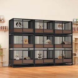 Jaula grande metálica para gatos y perros pequeños