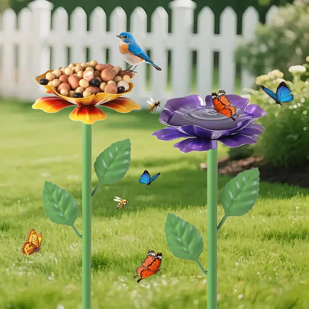 Comedero para pájaros con estaca de jardín – Exterior - imagen 5