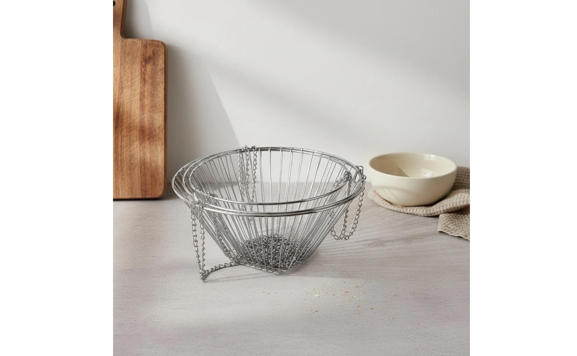 Cesta colgante de hierro plegable de 3 niveles