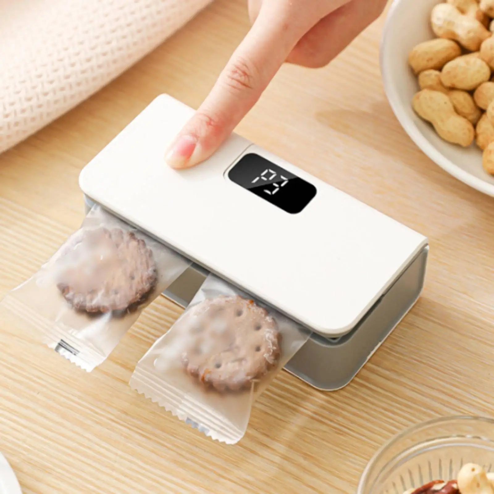 Selladora de bolsas portátil recargable para alimentos - imagen 4