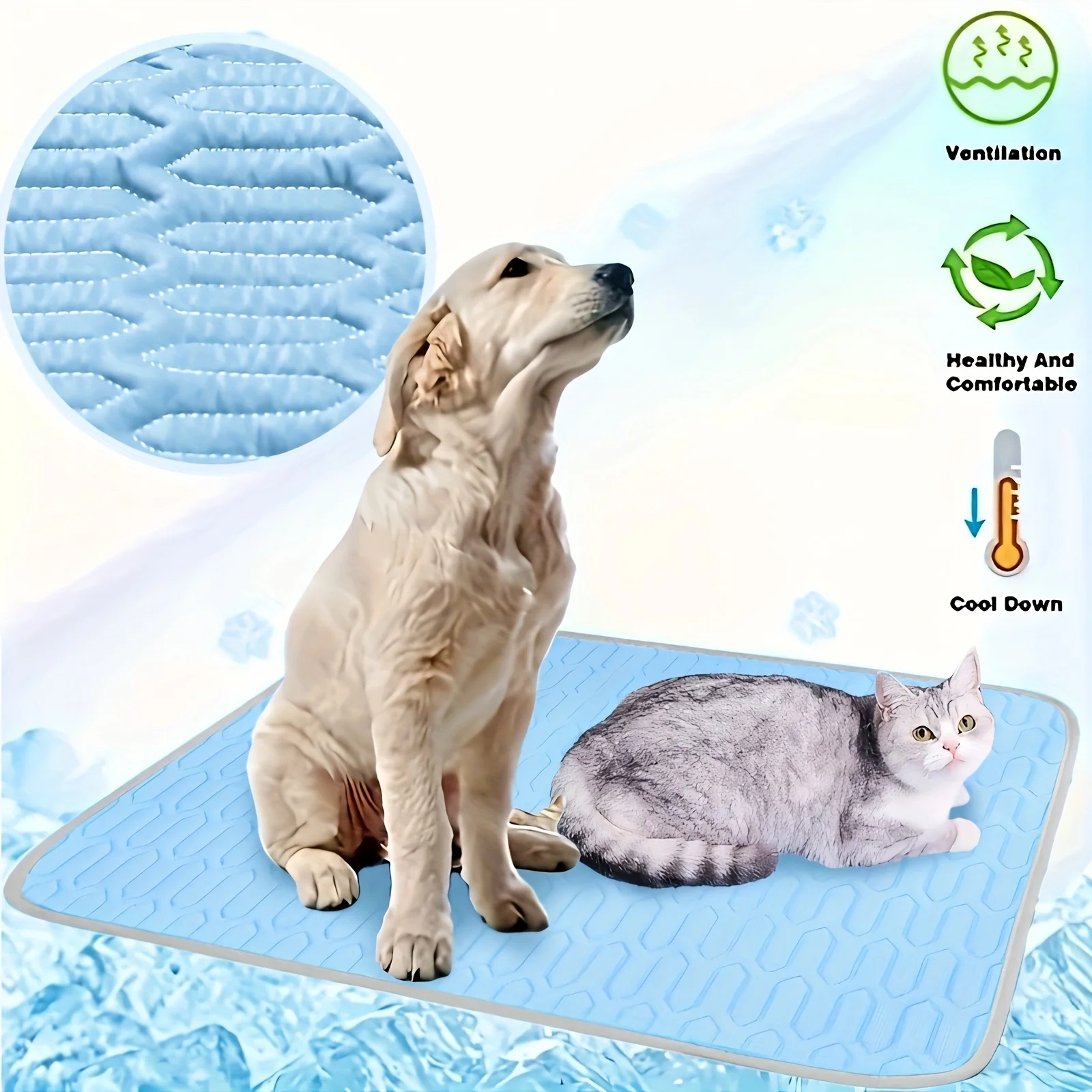 Alfombra refrescante para perros y gatos – Cama de verano - imagen 3