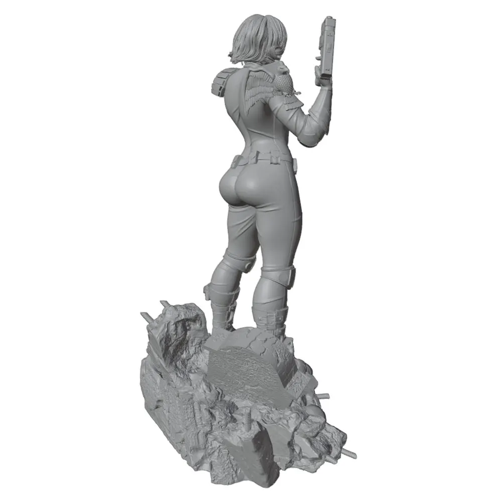 Figura resina guerrera manualidades para decoración gatos y perros - imagen 4