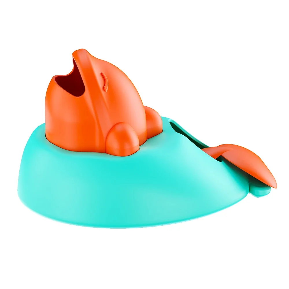 Juguete interactivo para perros y gatos en uso