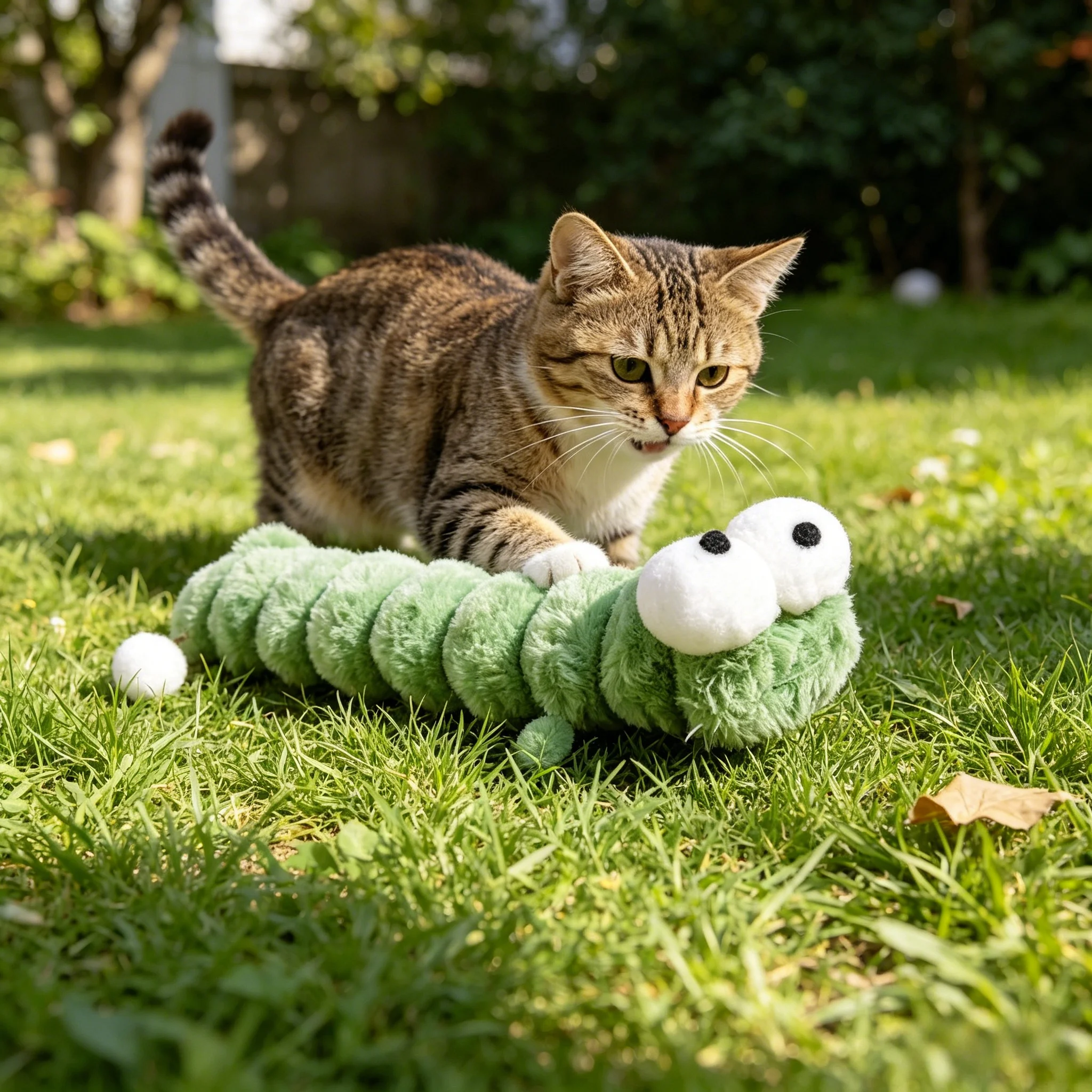 Juguete de felpa para gatos, uso con gato