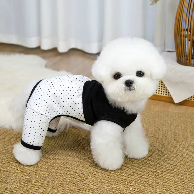 Pijama invierno perro y gato punto lunares Chihuahua transpirable - imagen 5