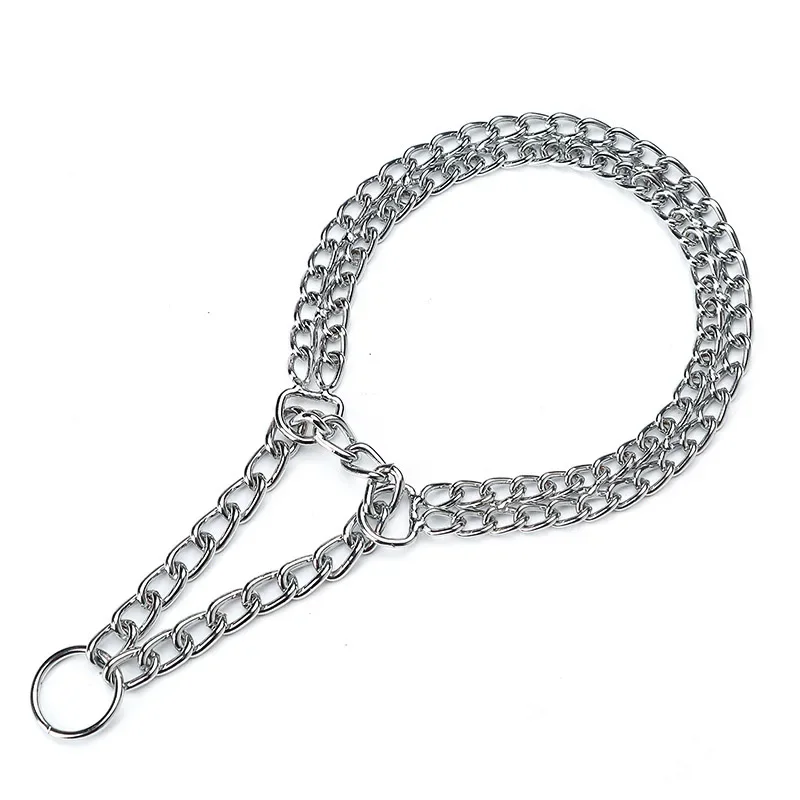 Collar de cadena de hierro ajustable vista frontal