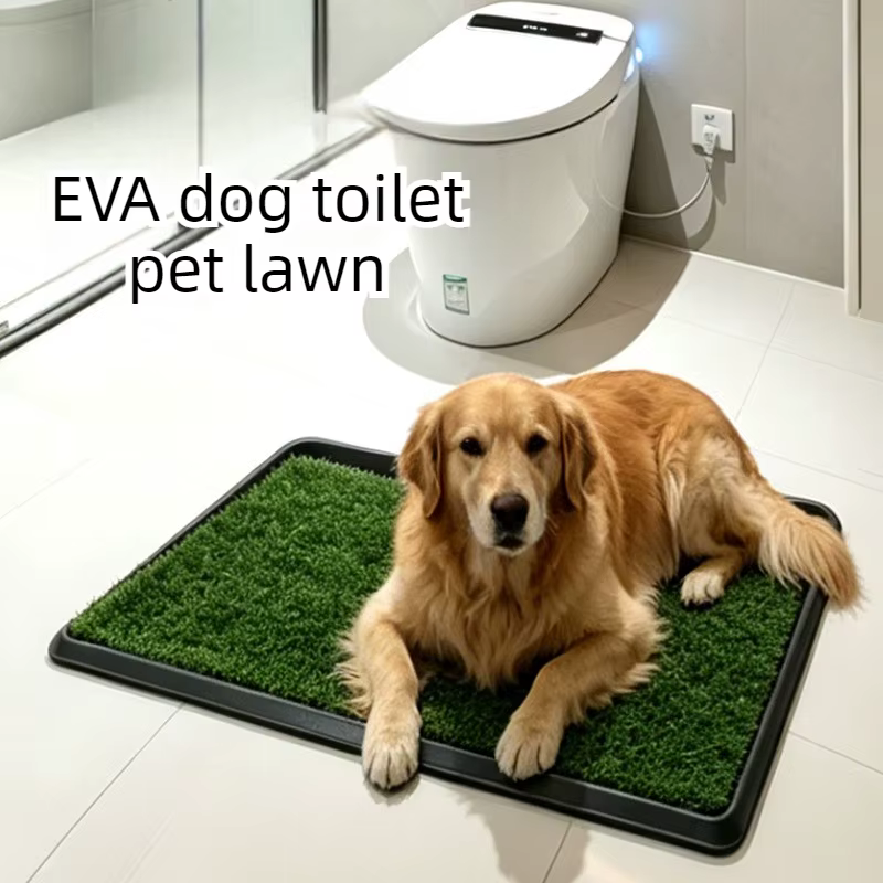 Alfombra césped artificial perro – Inodoro interior con drenaje lavable - imagen 5