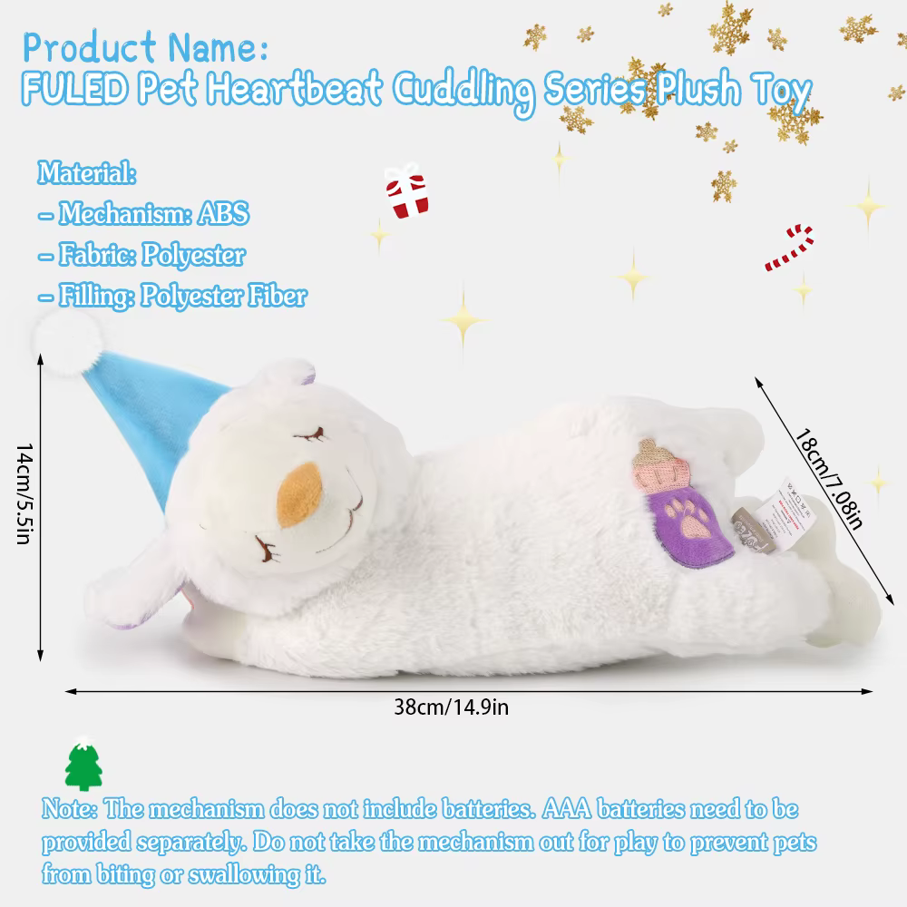 Peluche de Cordero con Latidos Relax – Juguete de Confort para Mascotas - imagen 2