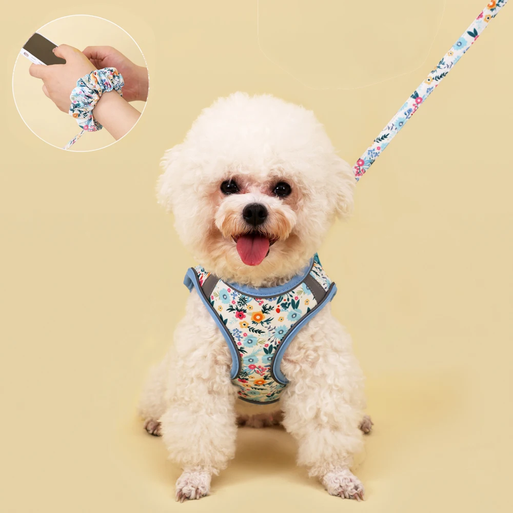 Collar de polyester estampado a juego