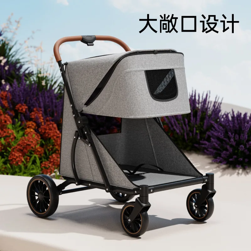 Carrito plegable para perros grandes, mayores o con movilidad reducida - imagen 3
