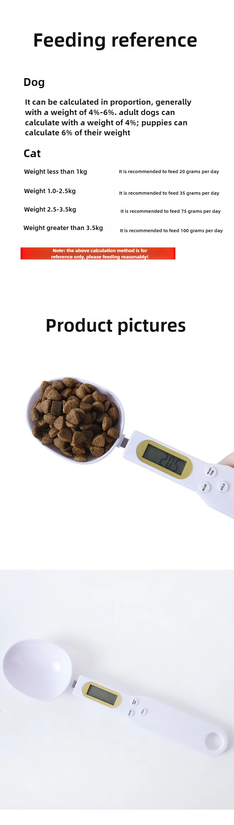 Cuchara digital con comida húmeda para gato
