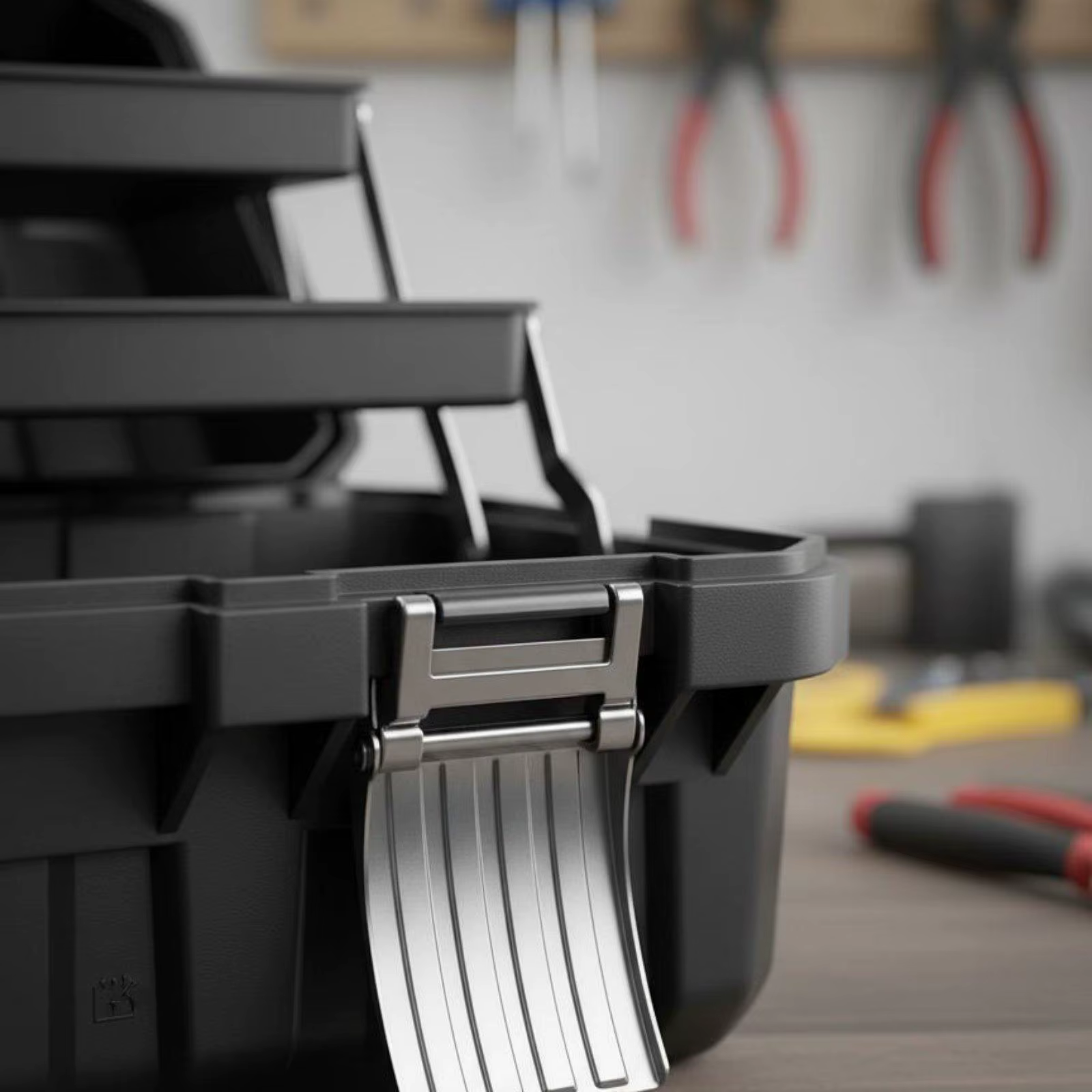 Caja de Herramientas Plegable 3 Niveles Extraíble – Organizador para Taller - imagen 4